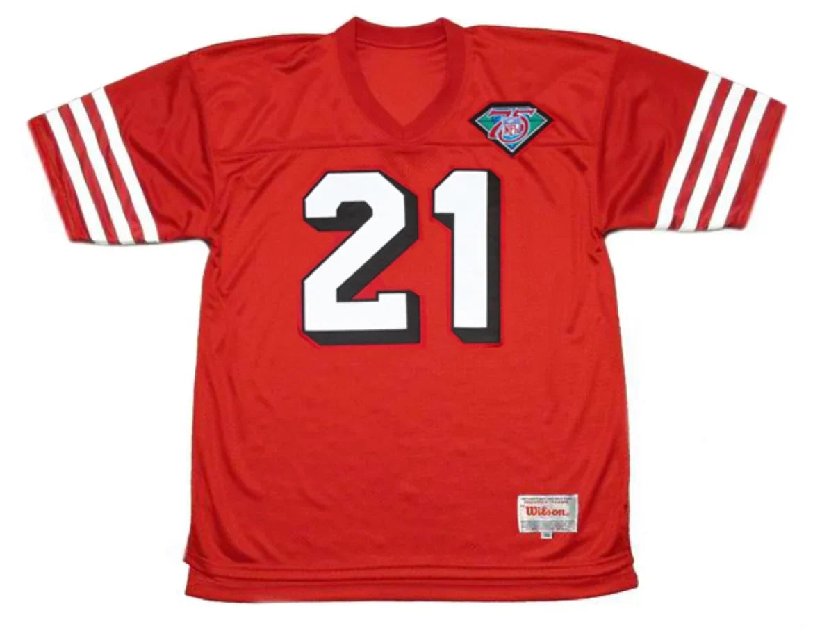 Deion Sanders San Francisco 49ers Jersey 1994 Mitchell & Ness Red product image 2, provided for visual reference and product