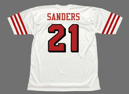 Deion Sanders San Francisco 49ers Jersey 1994 Mitchell & Ness White product image 1, provided for visual reference and
