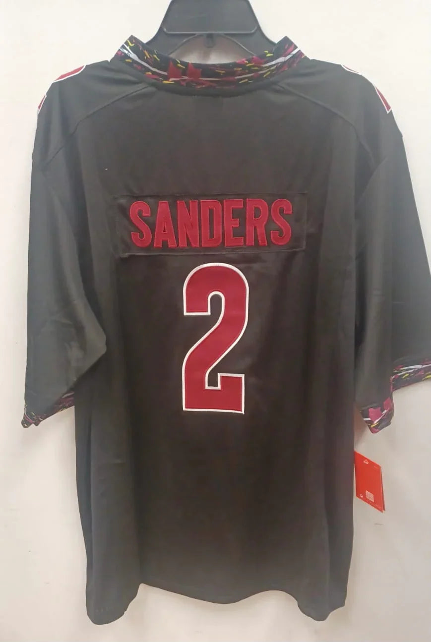 Deion Sanders Florida State Seminoles Jersey Black NIKE product image 2, provided for visual reference and product detail