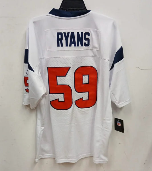 DeMeco Ryans Houston Texans official NFL Reebok Jersey white product image 1, provided for visual reference and product