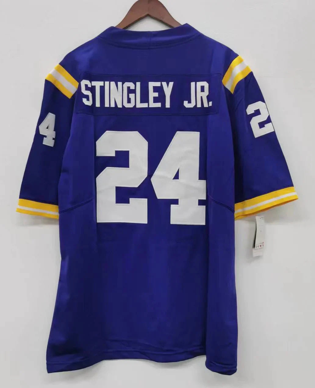Derek Stingley Jr. LSU Jersey Nike product image 2, provided for visual reference and product detail review