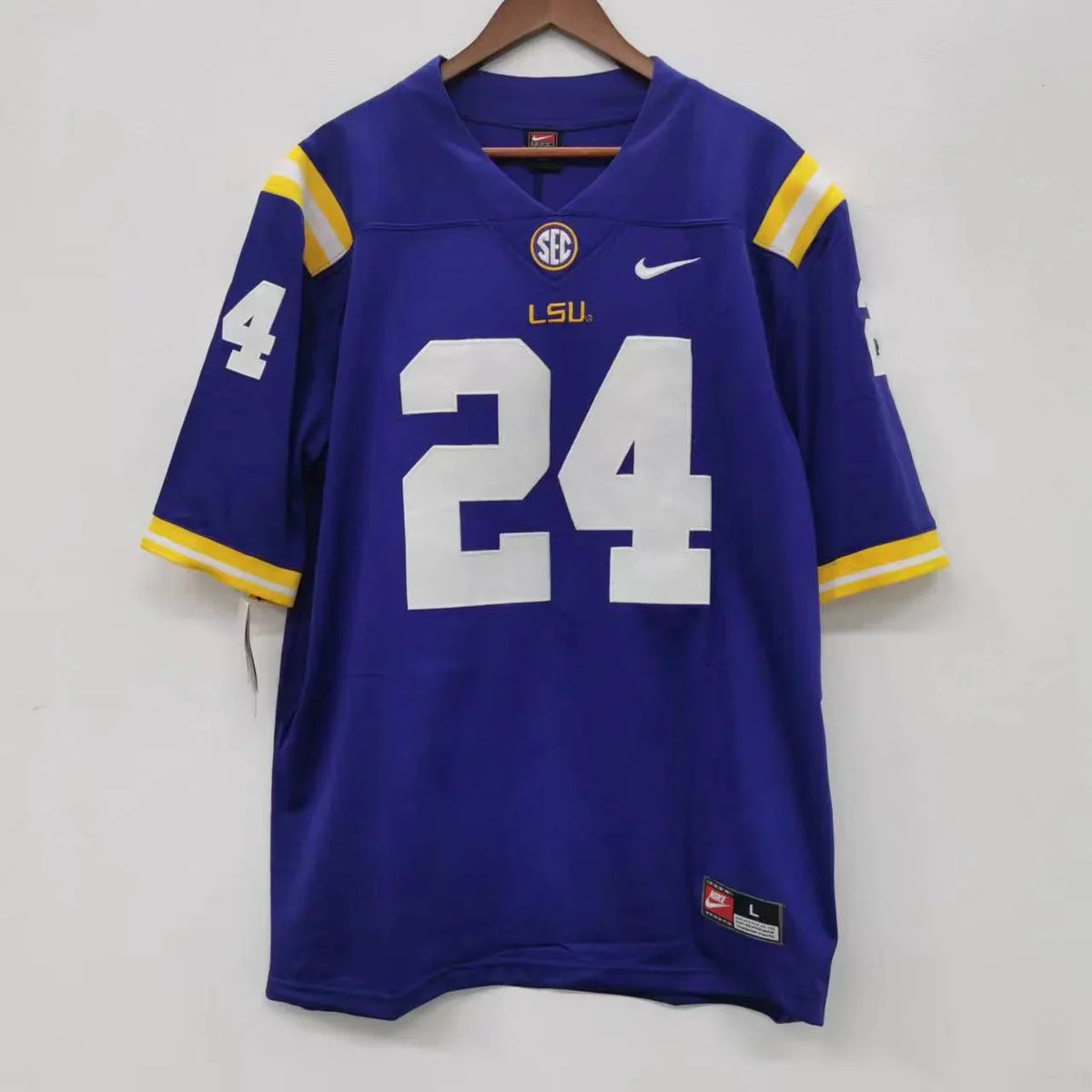 Derek Stingley Jr. LSU Jersey Nike product image 3, provided for visual reference and product detail review