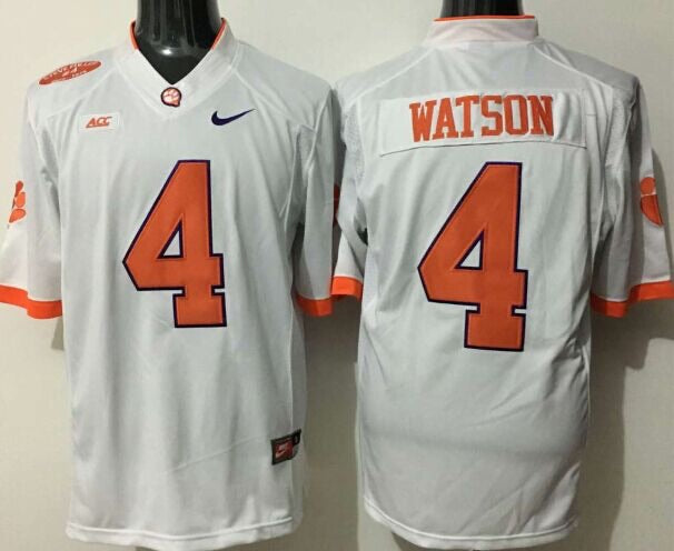 Deshaun Watson Clemson Jersey White NIKE product image 1, provided for visual reference and product detail review