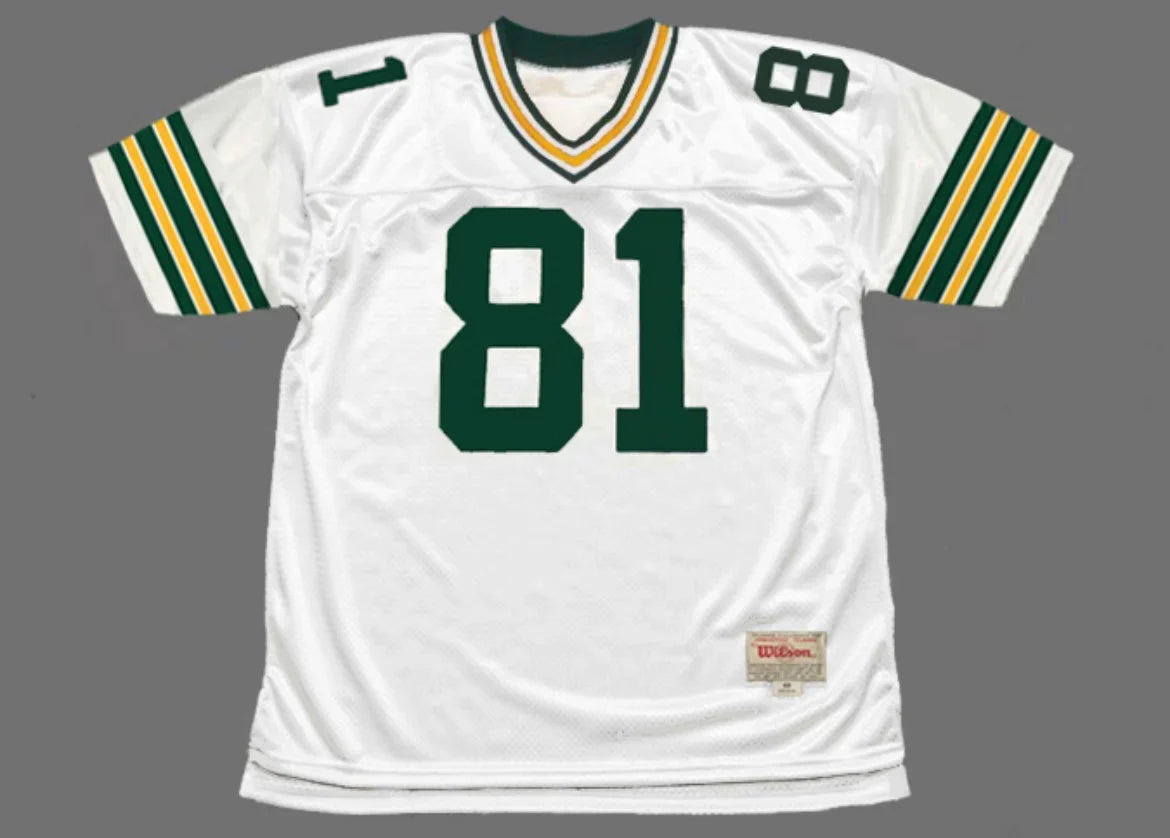 Desmond Howard Green Bay Packers NFL Mitchell & Ness Jersey white product image 2, provided for visual reference and product