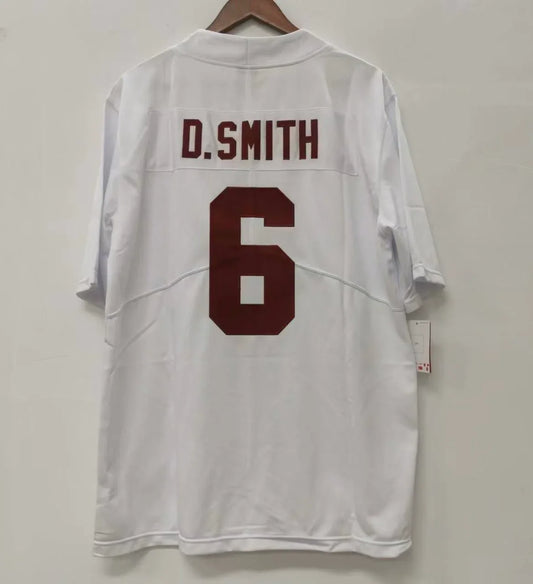 DeVonta Smith Alabama Crimson Tide Nike Jersey white product image 1, provided for visual reference and product detail review
