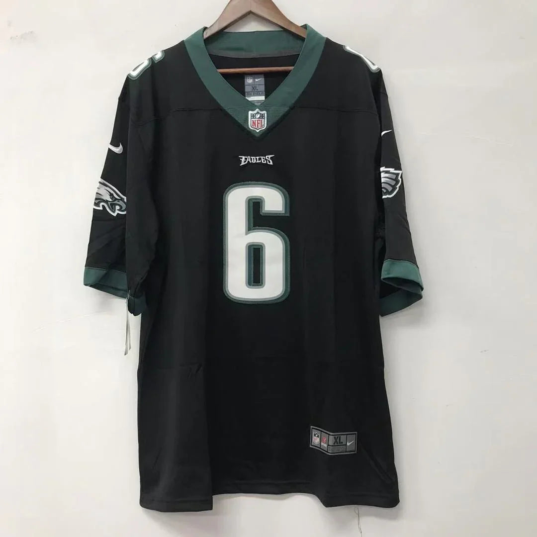 DeVonta Smith Philadelphia Eagles Official NFL Nike Jersey black product image 2, provided for visual reference and product