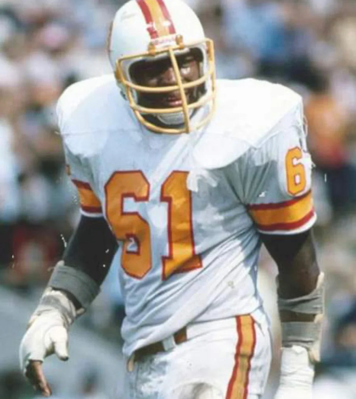 Dewey Selmon Tampa Bay Buccaneers 1976 NFL Jersey Mitchell & Ness White product image 3, provided for visual reference and