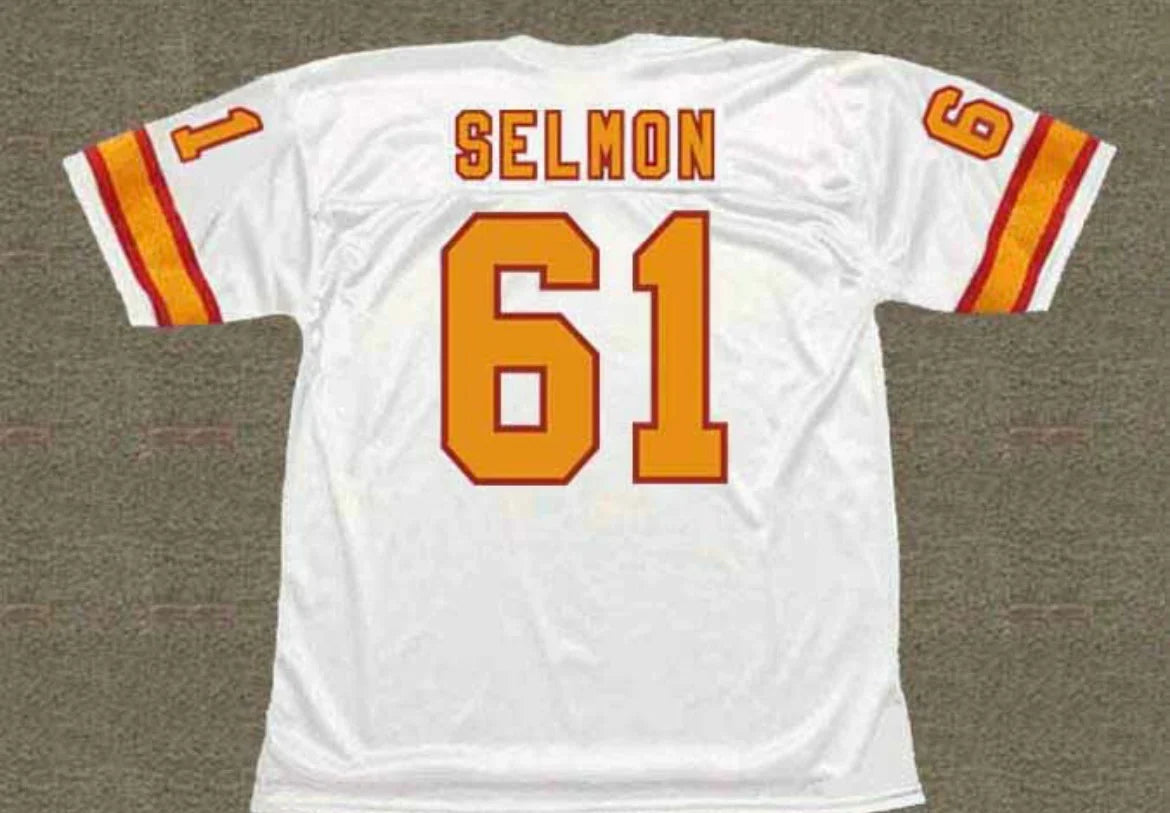 Dewey Selmon Tampa Bay Buccaneers 1976 NFL Jersey Mitchell & Ness White product image 1, provided for visual reference and