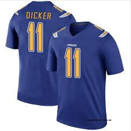 Cameron Dicker Los Angeles Chargers Official NFL NIKE Jersey product image 1, provided for visual reference and product