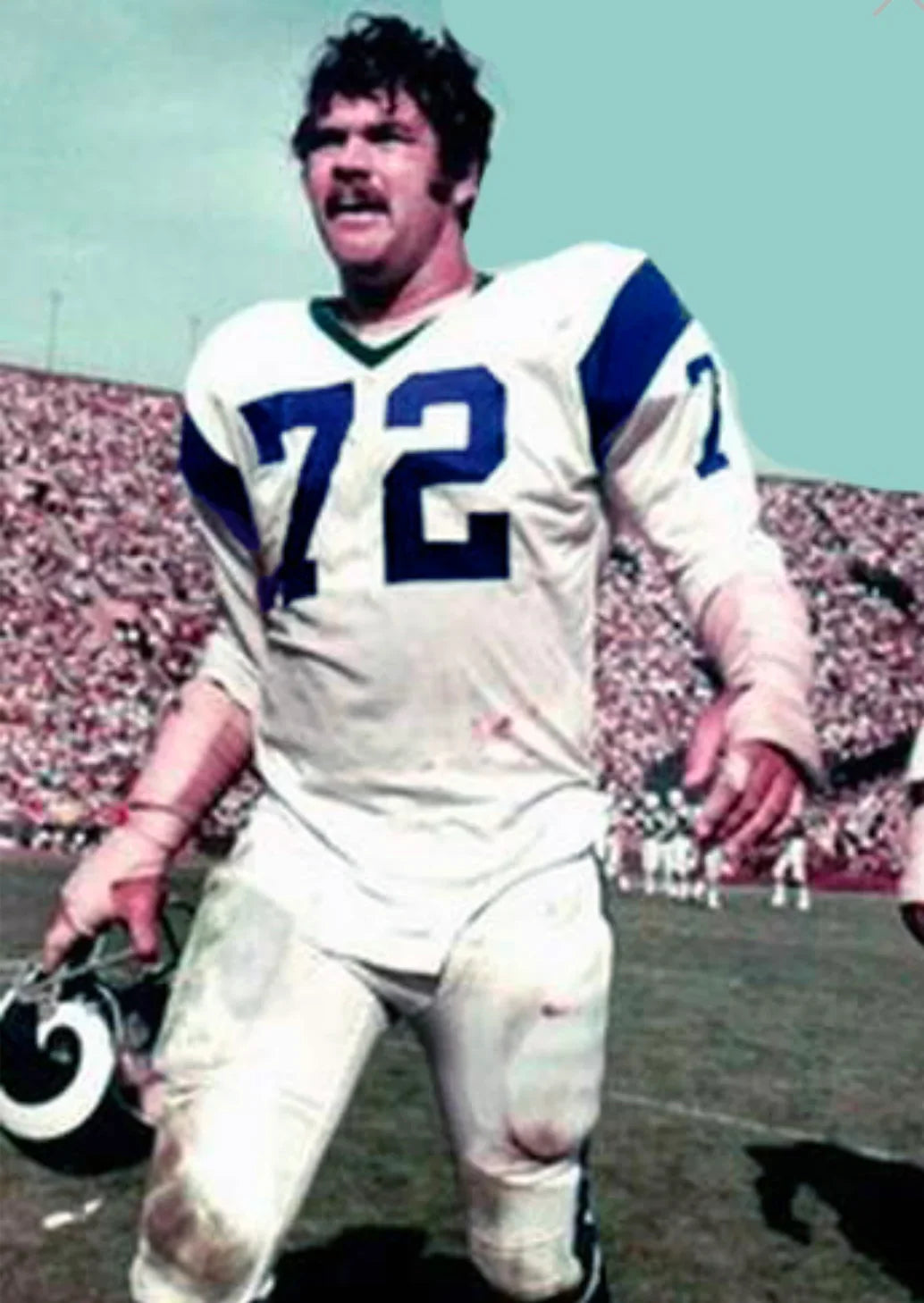 Diron Talbert 1969 Los Angeles Rams NFL Mitchell & Ness Jersey product image 4, provided for visual reference and product