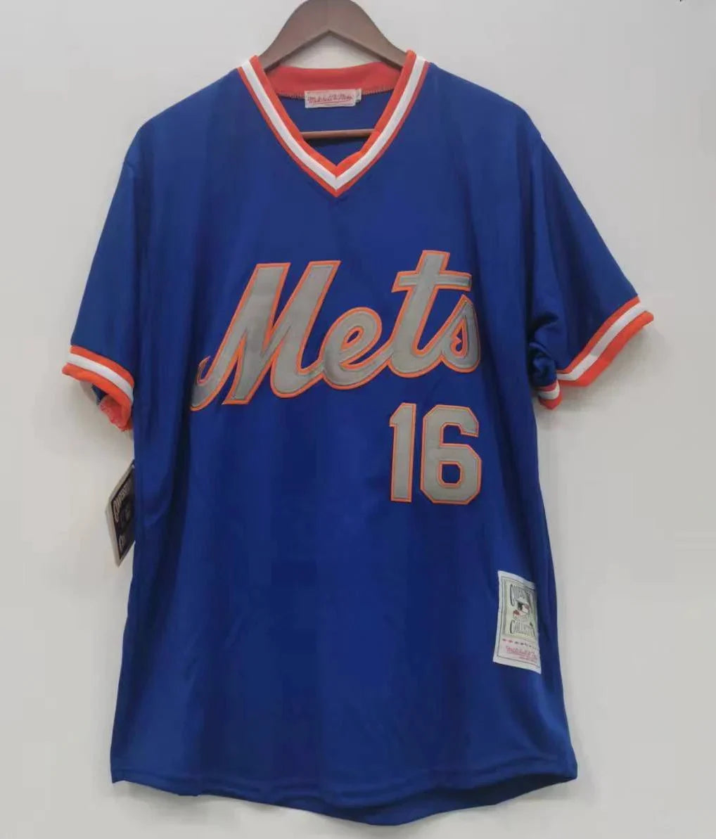 Dwight Doc Gooden New York Mets Jersey Mitchell & Ness blue product image 2, provided for visual reference and product