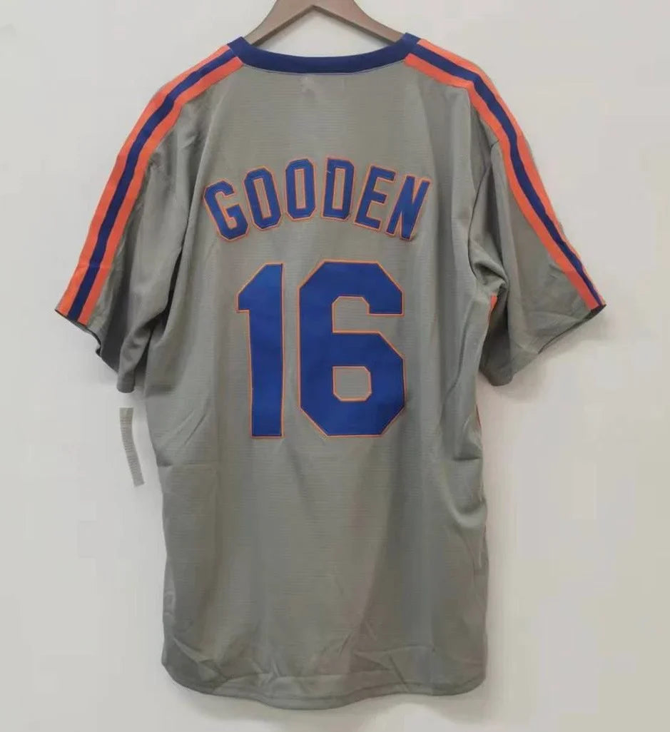 Dwight Doc Gooden New York Mets Jersey Mitchell & Ness gray product image 2, provided for visual reference and product