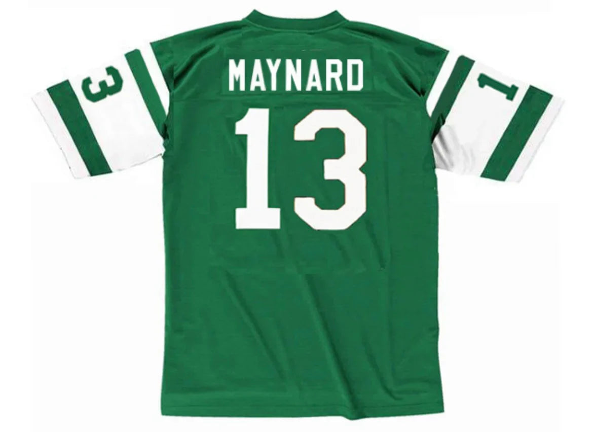 Don Maynard New York Jets Official NFL Mitchell & Ness Jersey Green product image 1, provided for visual reference and