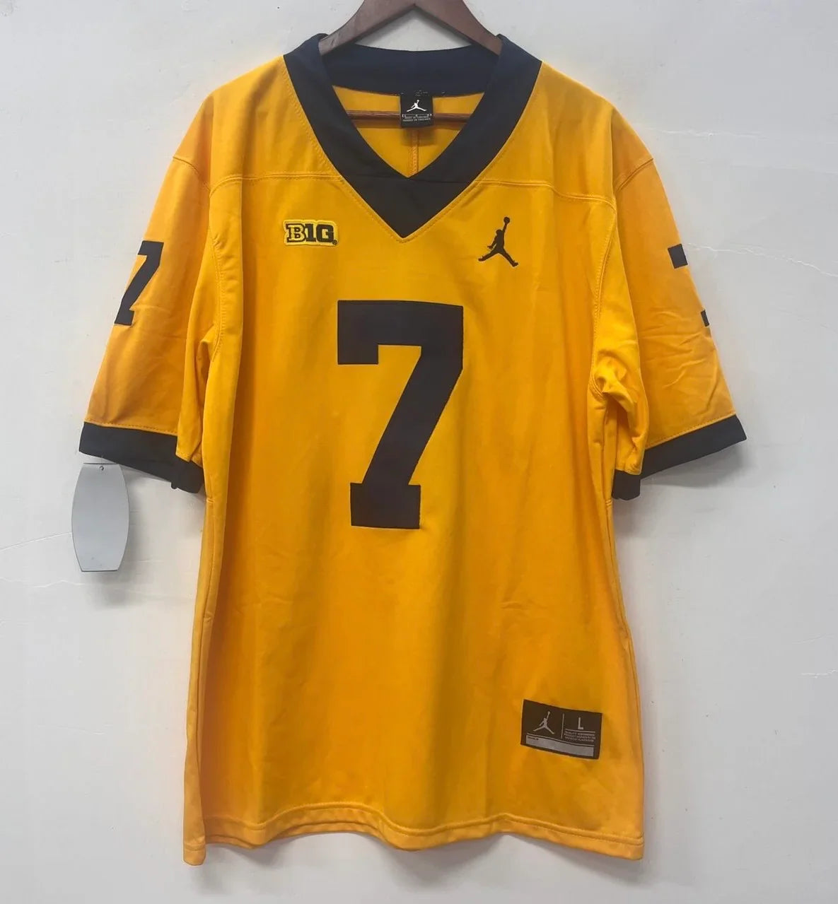 Donovan Edwards Michigan Wolverines Jersey yellow product image 3, provided for visual reference and product detail review
