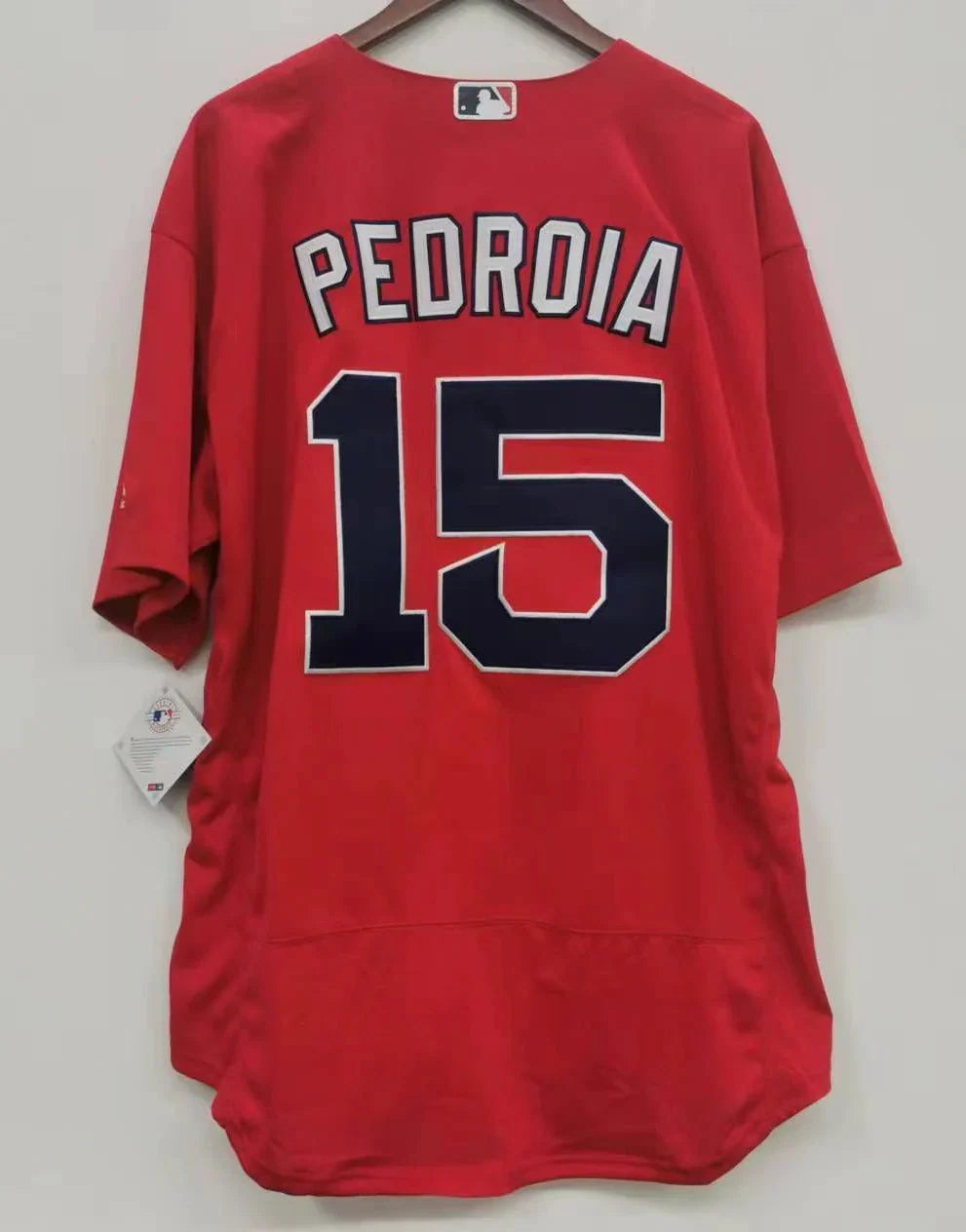 Dustin Pedroia Boston Red Sox Jersey product image 2, provided for visual reference and product detail review