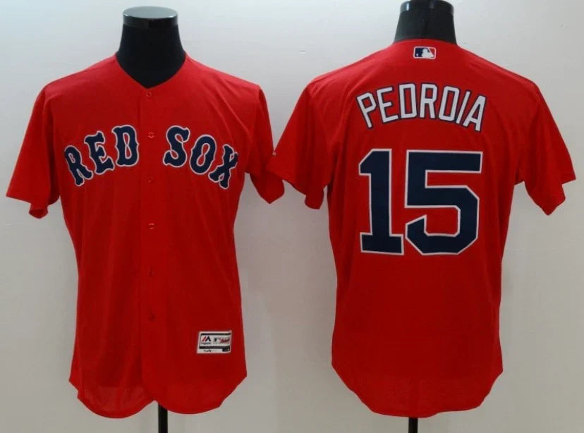 Dustin Pedroia Boston Red Sox Jersey product image 1, provided for visual reference and product detail review