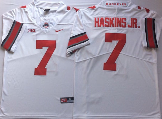Dwayne Haskins Jersey Ohio State Buckeyes Jersey white product image 1, provided for visual reference and product detail