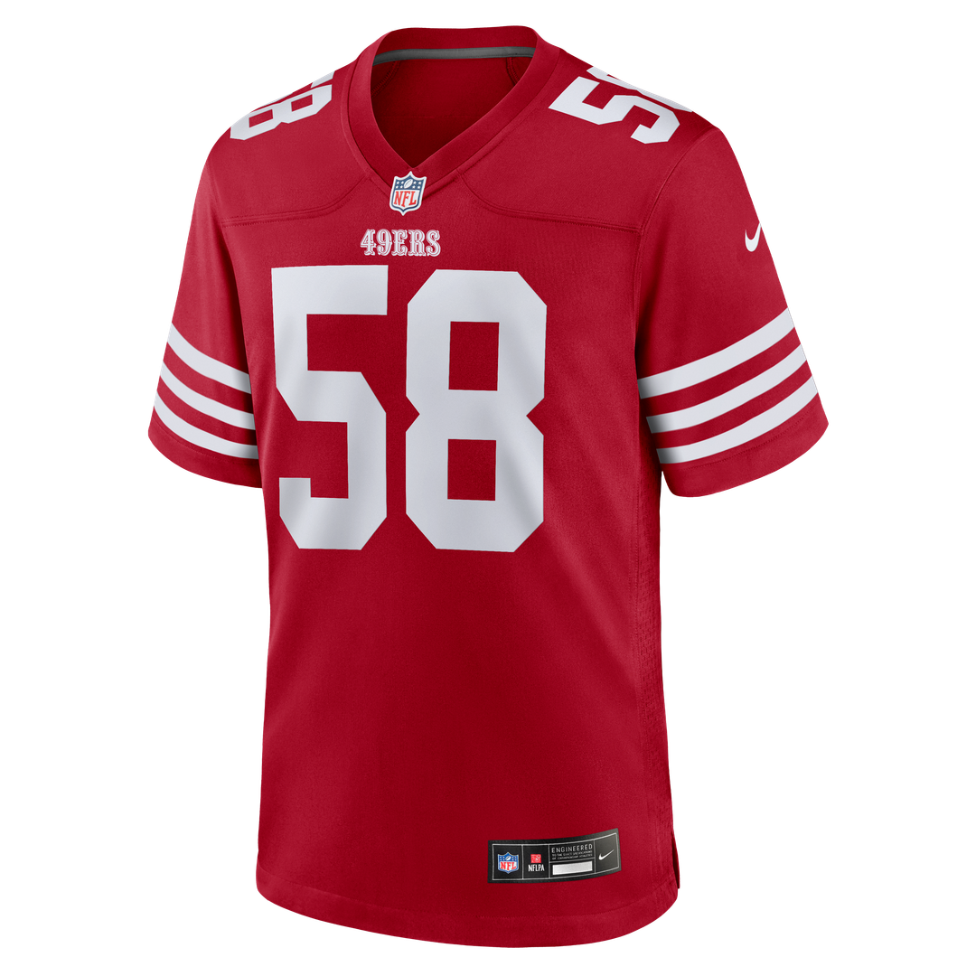 Men's San Francisco 49ers Jarrett Patterson Nike Scarlet product image 4