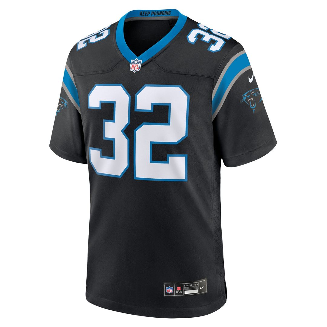 Men's Carolina Panthers Trevin Wallace Nike Black Team Game product image 2