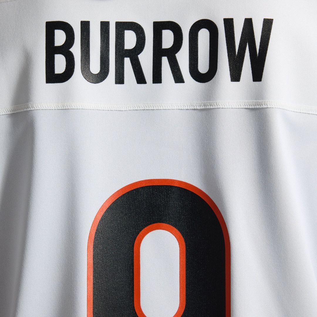 Men's Cincinnati Bengals Joe Burrow Nike White Game Jersey product image 12