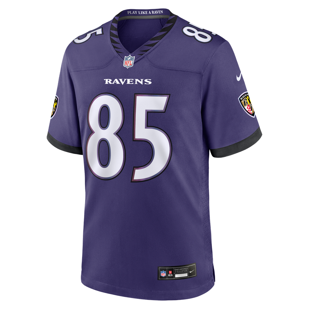 Men's Baltimore Ravens Josh Cuevas Nike Purple Team Game product image 2