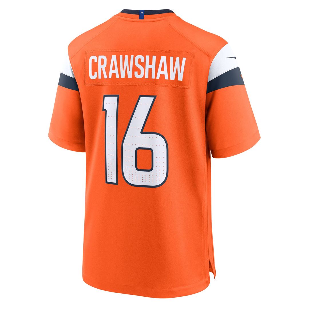 Men's Denver Broncos Jeremy Crawshaw Nike Orange Team Game product image 3