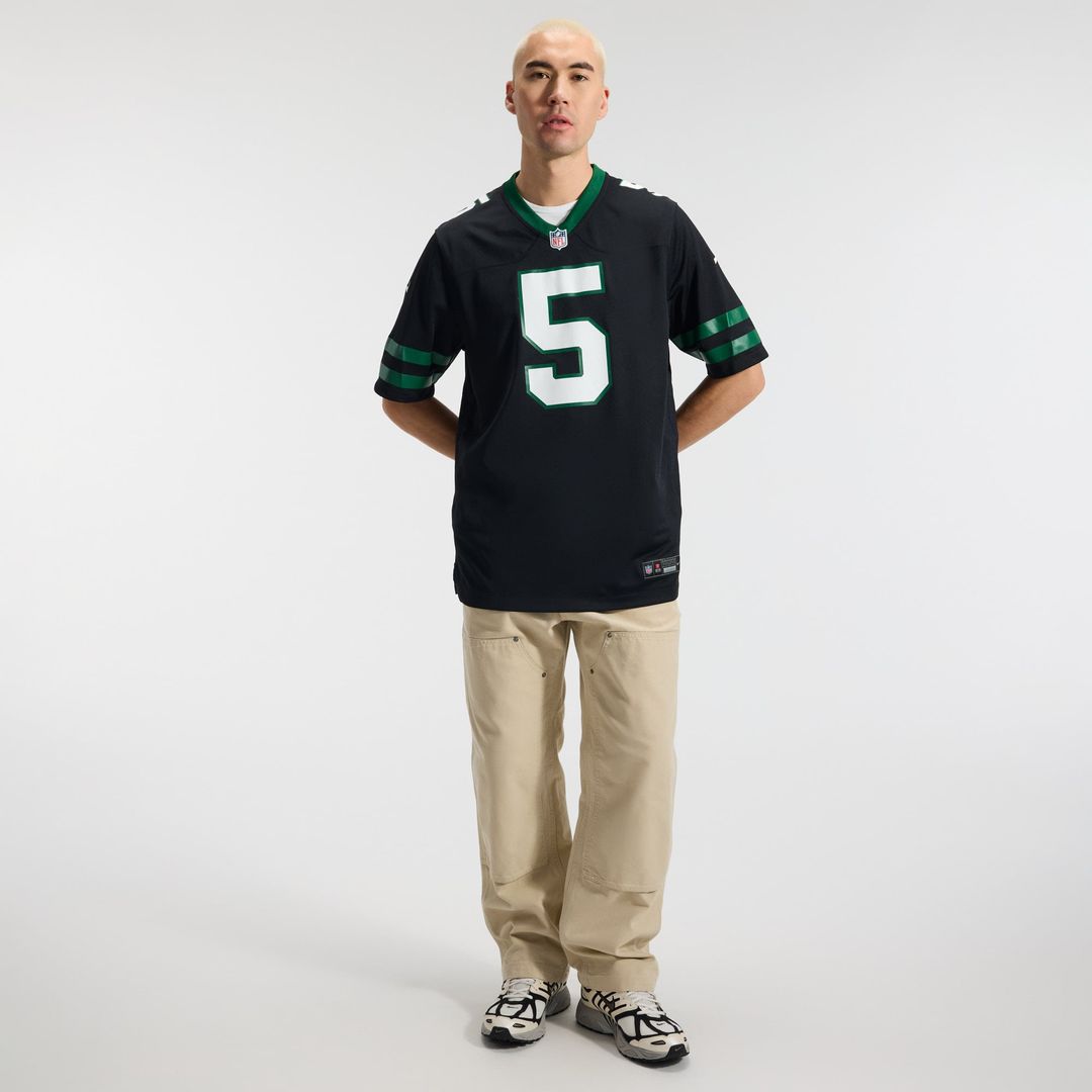 Men's New York Jets Garrett Wilson Nike Legacy Black product image 16