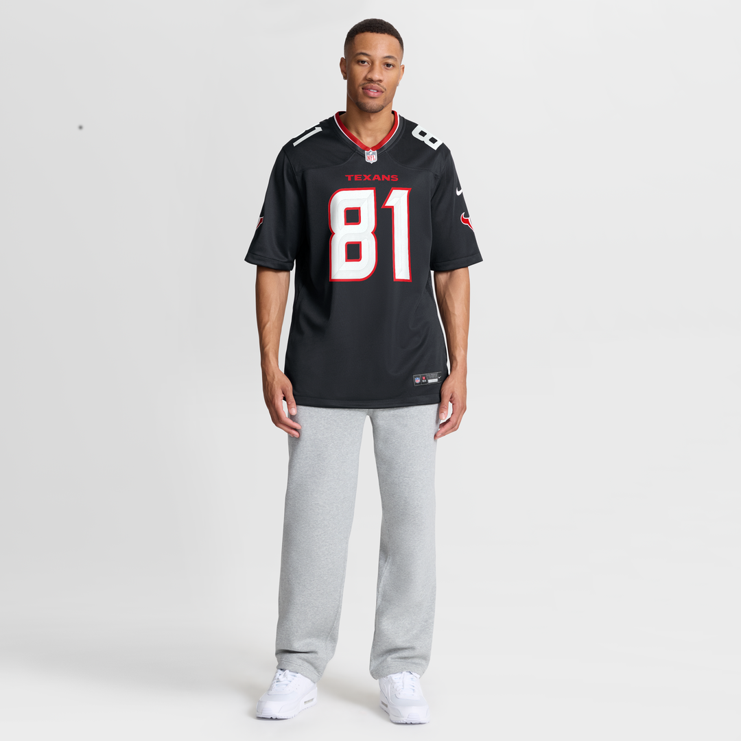 Men's Houston Texans Jayden Higgins Nike Navy Game Jersey product image 6