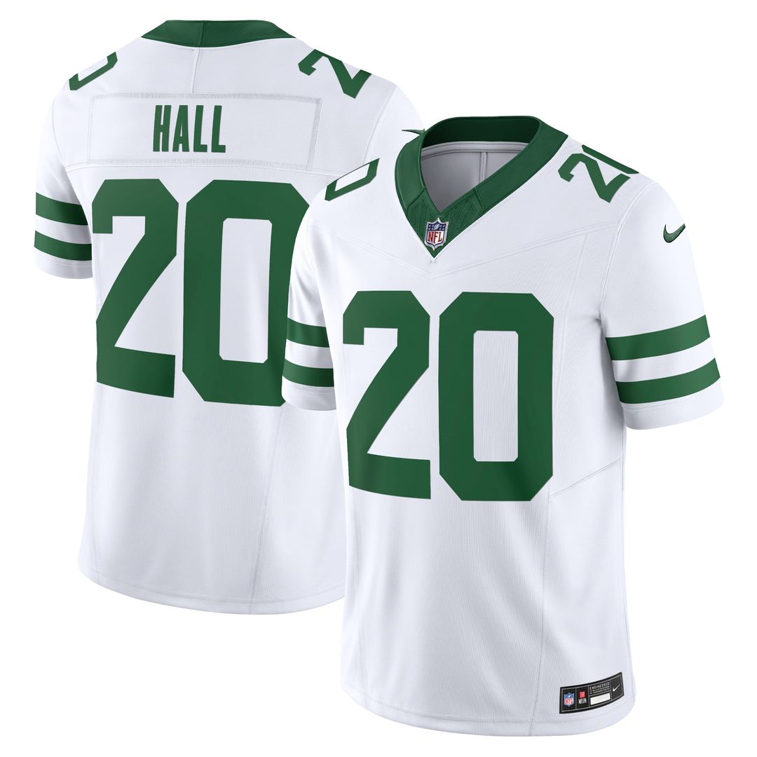 Men's New York Jets Breece Hall Nike Legacy White Vapor product image 1