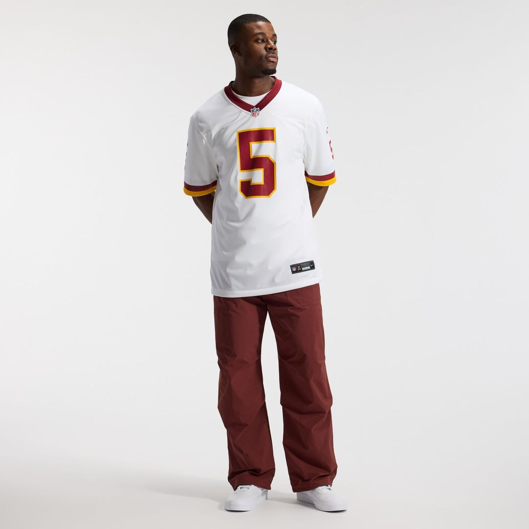 Men's Washington Commanders Jayden Daniels Nike White Game product image 4