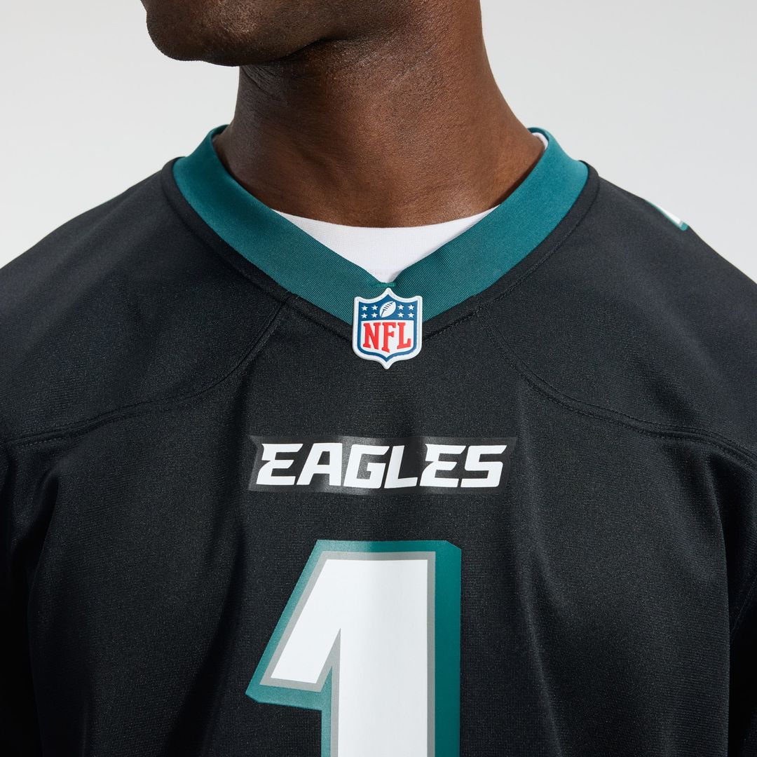 Men's Philadelphia Eagles Jalen Hurts Nike Black Alternate product image 9