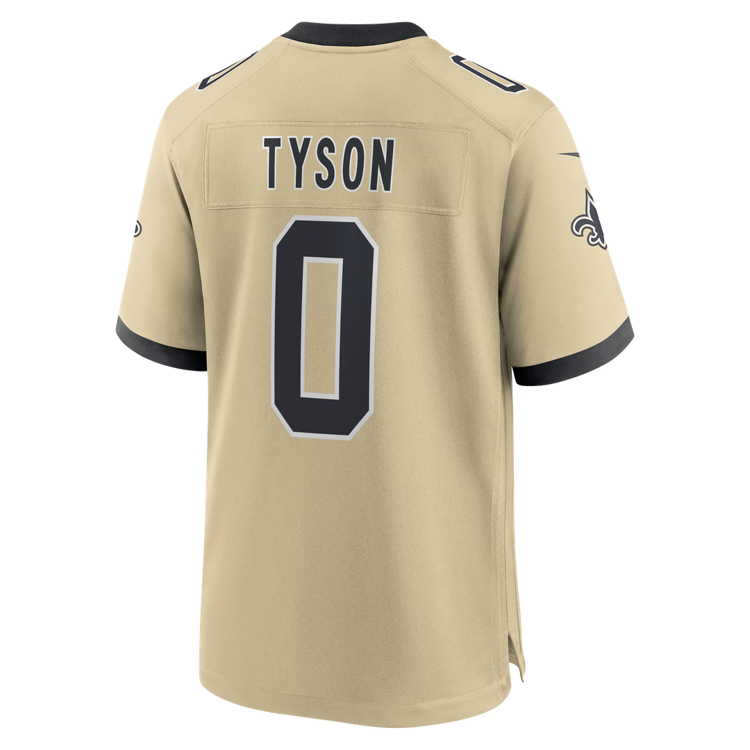 Men's New Orleans Saints Jordyn Tyson Nike Gold Alternate product image 3