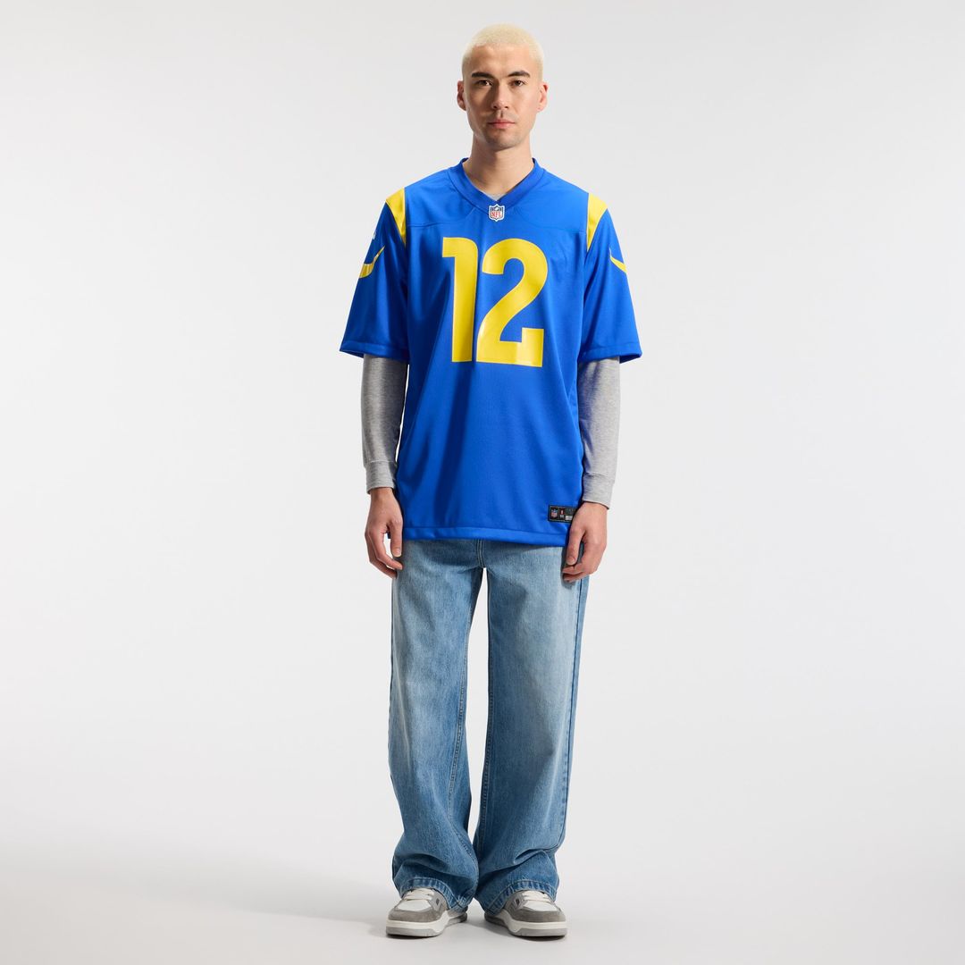 Men's Los Angeles Rams Puka Nacua Nike White Game Player product image 10