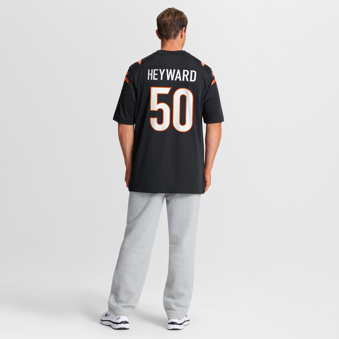 Men's Cincinnati Bengals Shaka Heyward Nike Black Team Game product image 8