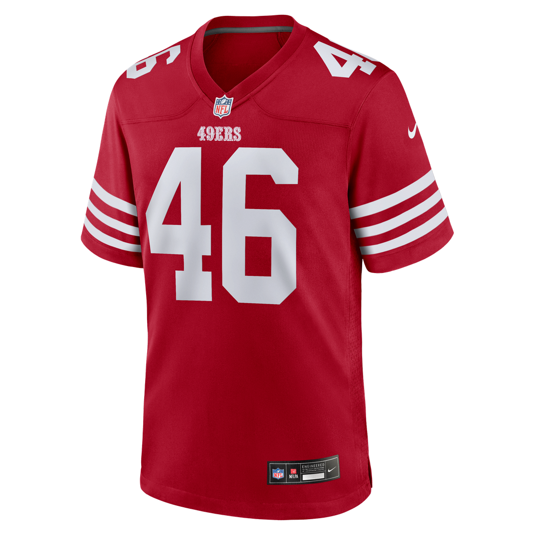 Men's San Francisco 49ers Jon Weeks Nike Scarlet Team Game product image 2
