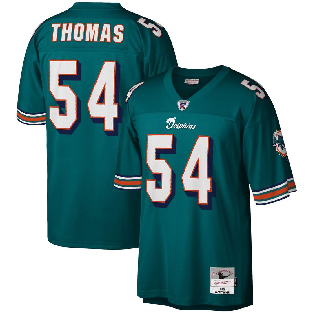 Men's Miami Dolphins Zach Thomas Mitchell & Ness White product image 7