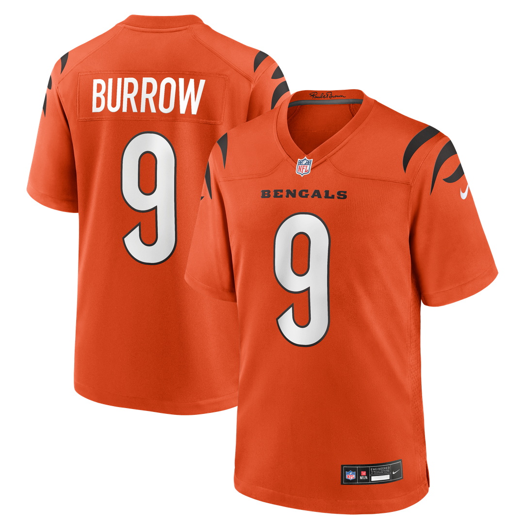 Men's Cincinnati Bengals Joe Burrow Nike Orange Alternate product image 7