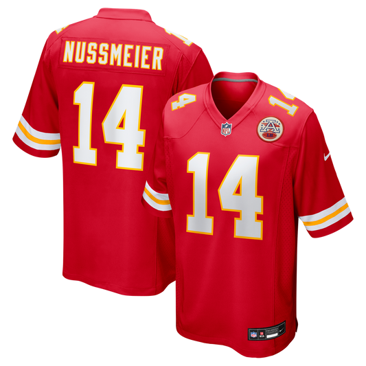 Men's Kansas City Chiefs Garrett Nussmeier Nike Red Game product image 1