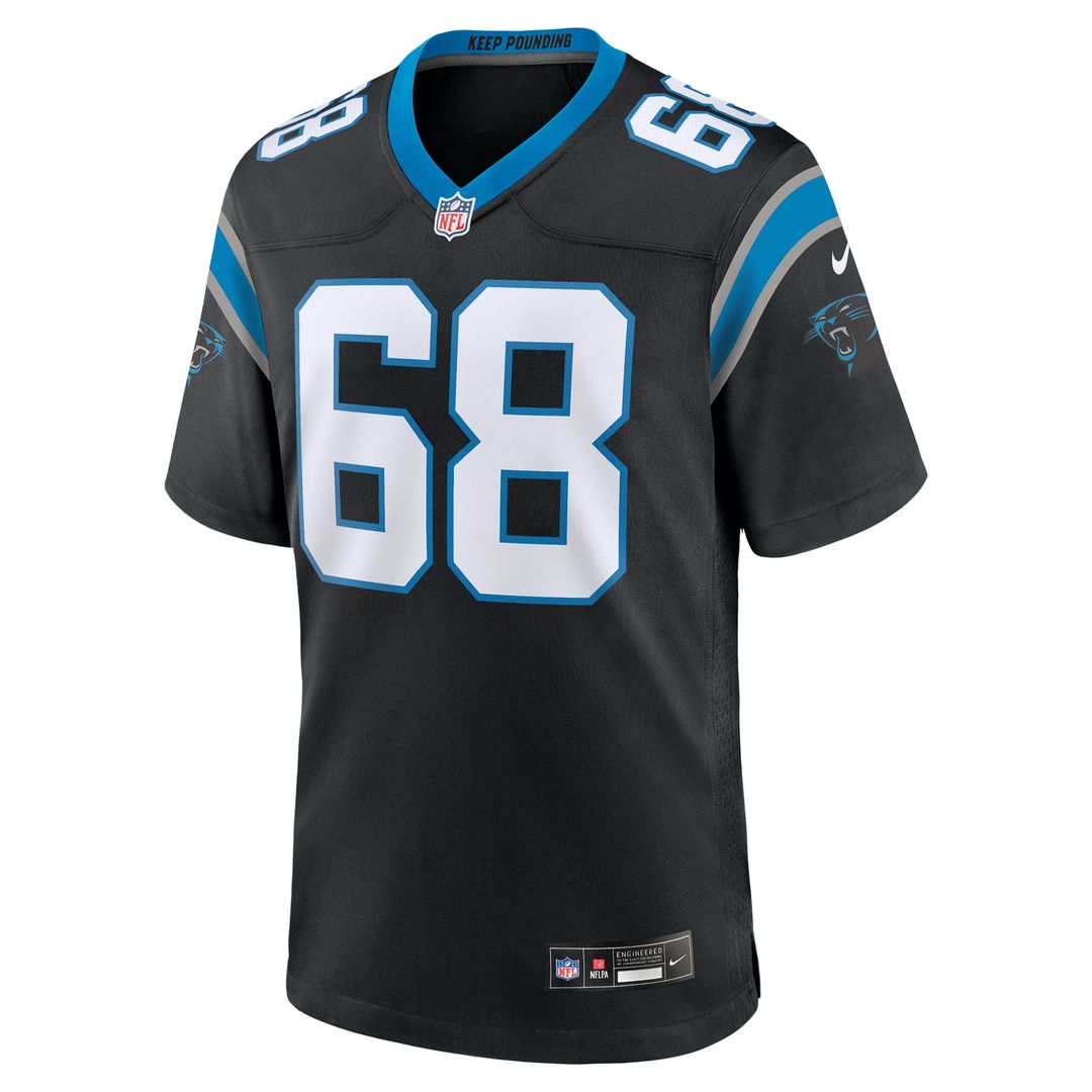 Men's Carolina Panthers Damien Lewis Nike Black Game Jersey product image 2