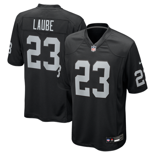 Men's Las Vegas Raiders Dylan Laube Nike Black Team Game product image 1