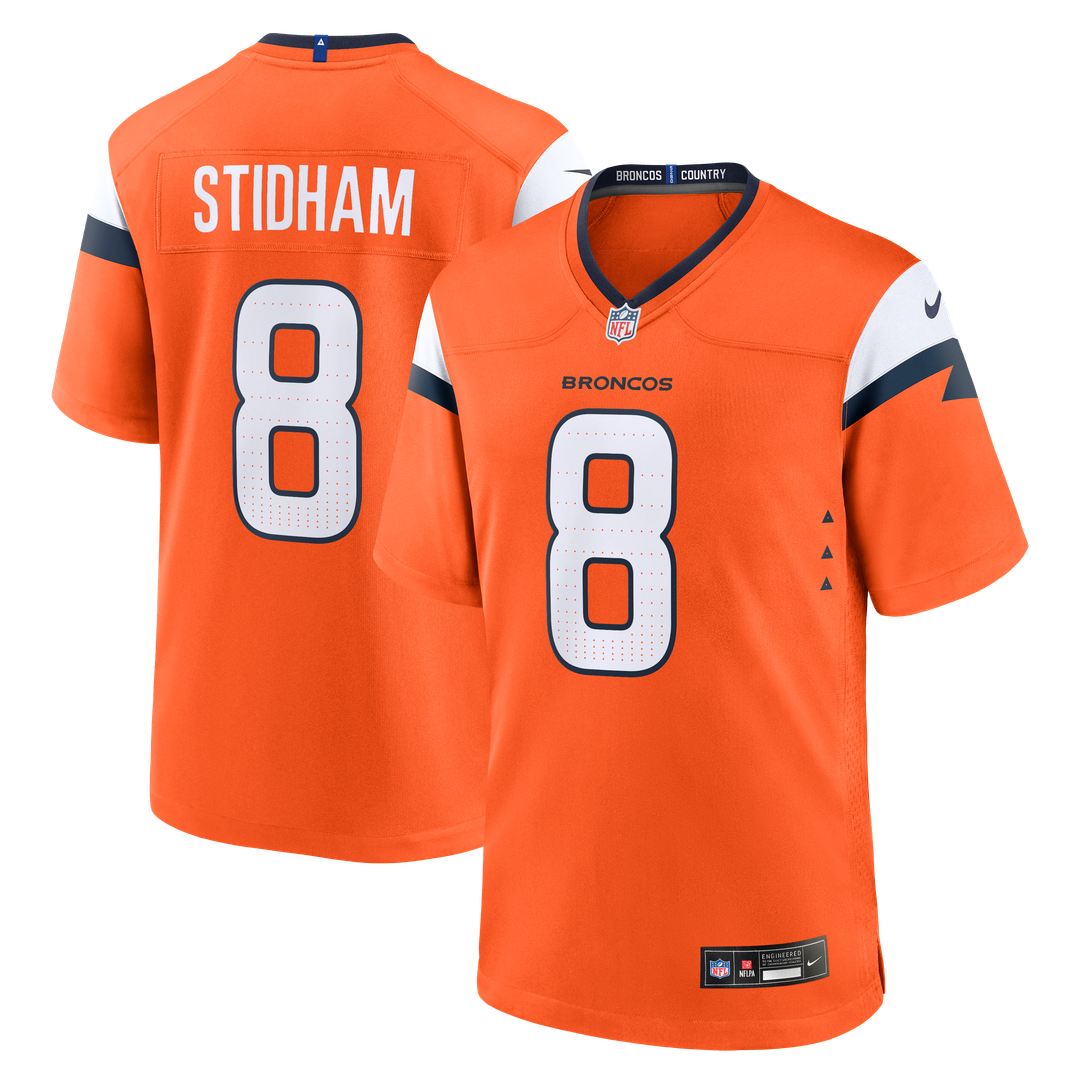 Men's Denver Broncos Jarrett Stidham Nike Orange Team Game product image 1