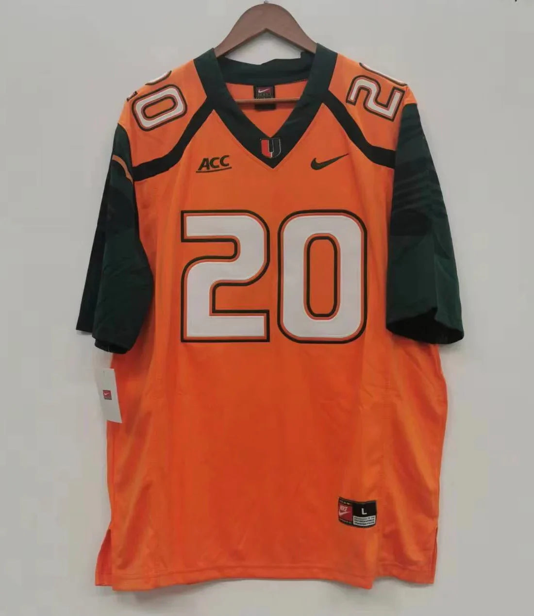Ed Reed Miami Hurricanes NCAA Jersey Orange product image 3, provided for visual reference and product detail review