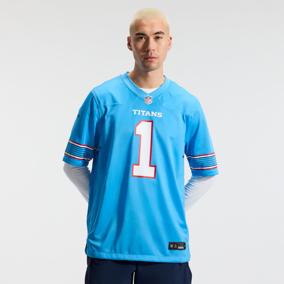 Men's Tennessee Titans Cameron Ward Nike Light Blue Game product image 2