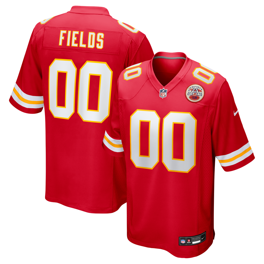Men's Kansas City Chiefs Justin Fields Nike Red Game Jersey product image 1