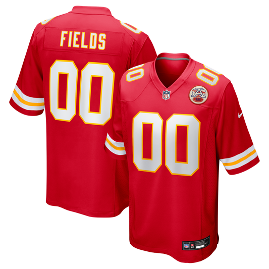 Men's Kansas City Chiefs Justin Fields Nike Red Game Jersey product image 1