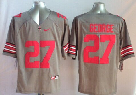 Eddie George Ohio State Buckeyes Jersey Gray Nike product image 1, provided for visual reference and product detail review
