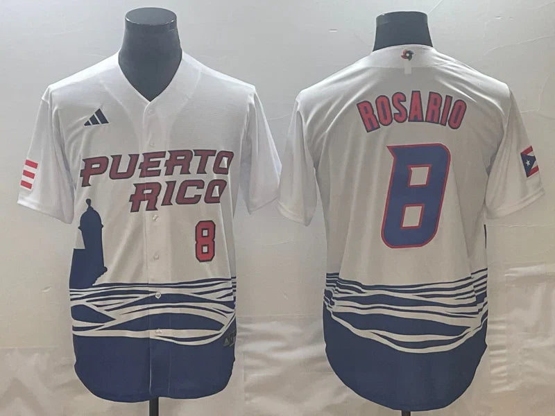 Eddie Rosario Puerto Rico jersey Nike product image 1, provided for visual reference and product detail review