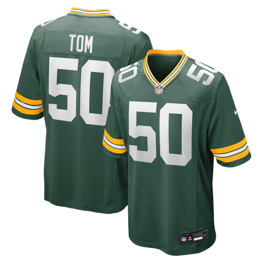 Men's Green Bay Packers Zach Tom Nike Game Player Jersey product image 1