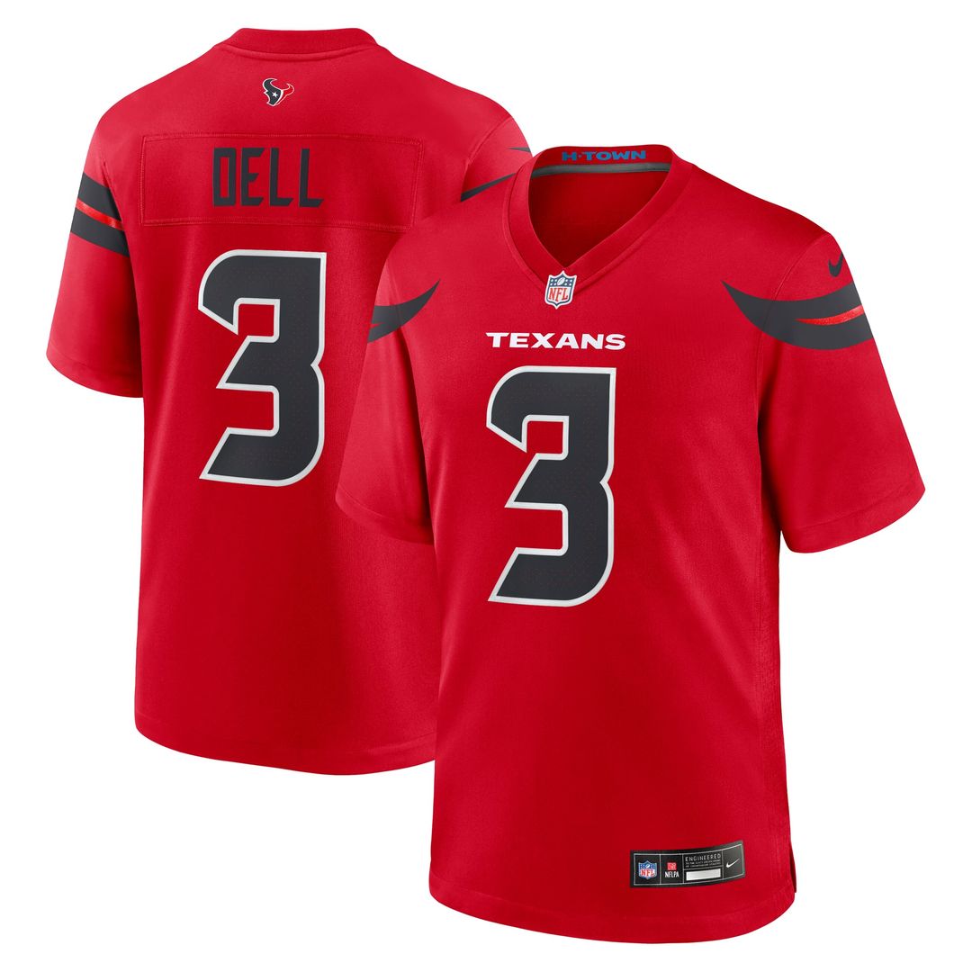 Men's Houston Texans Tank Dell Nike Navy Game Jersey product image 20