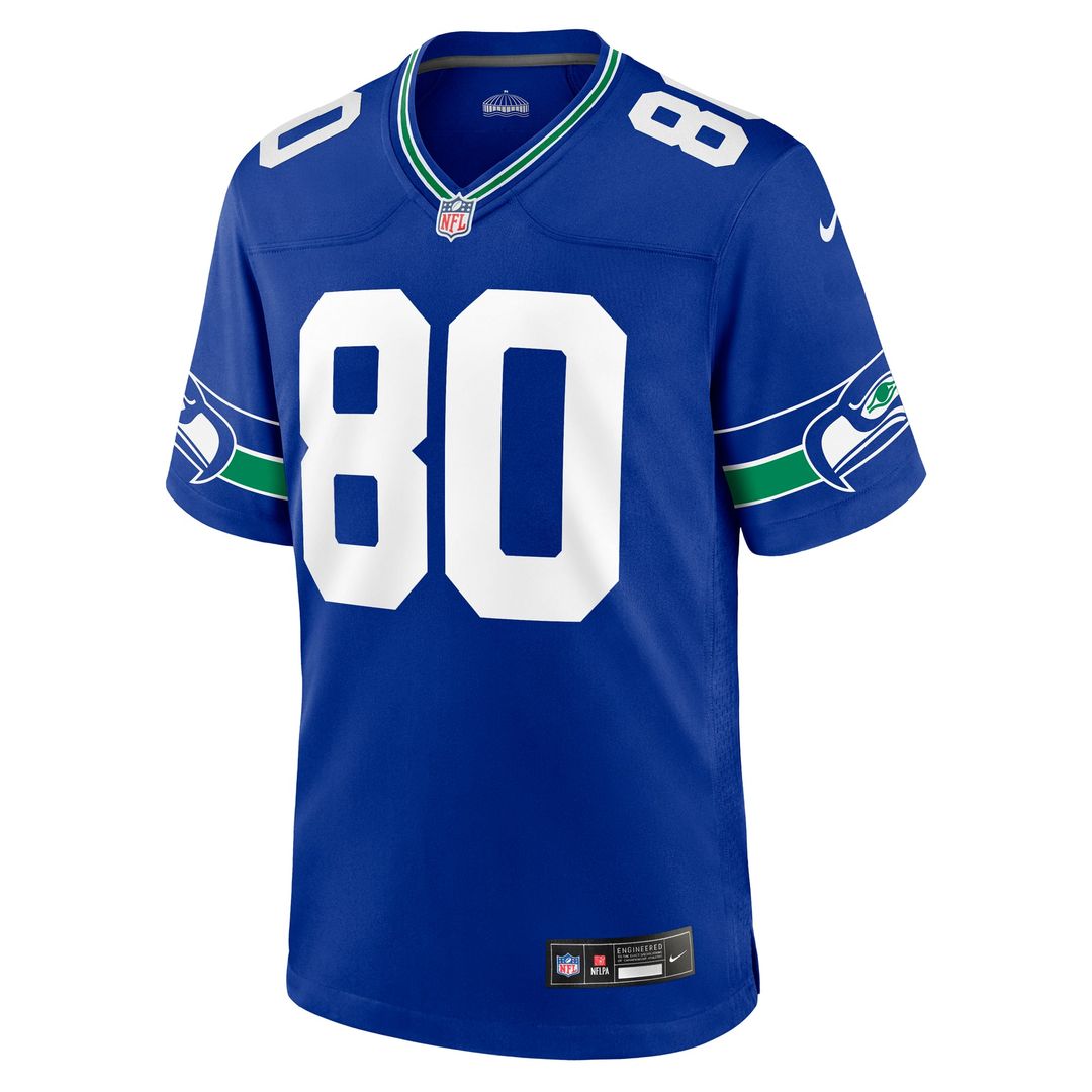 Men's Seattle Seahawks Steve Largent Nike Royal Throwback product image 2